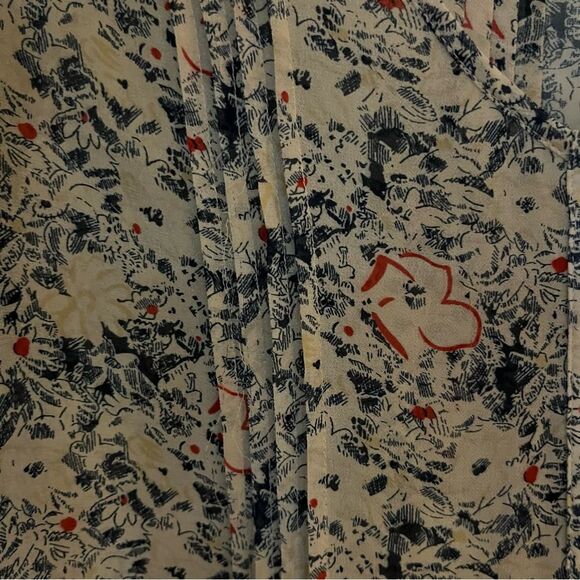 PINS AND NEEDLES Anthropology Multicolor Floral Print Blouse. Size XS - Picture 4 of 9